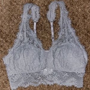 Aerie Lace Gray Bralette